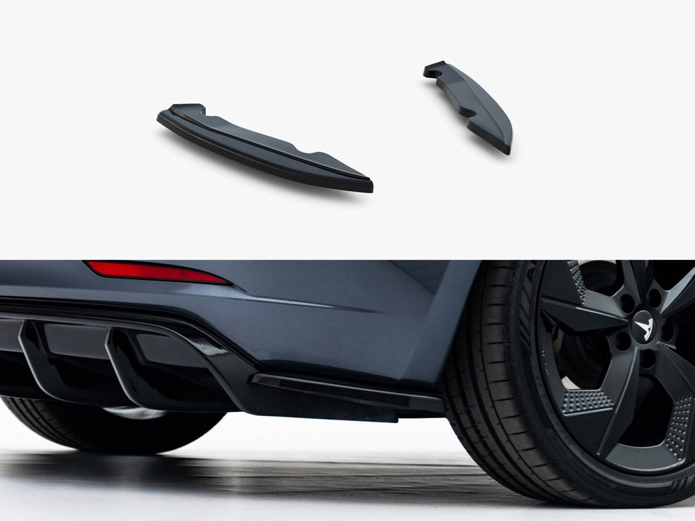 Rear Side Splitters V.2 compatible with Tesla Model 3