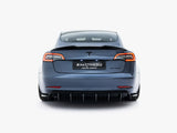 Rear Side Splitters V.2 compatible with Tesla Model 3
