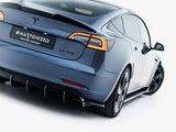 Rear Side Splitters V.2 compatible with Tesla Model 3