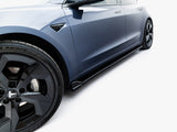 Side Skirts Diffusers V.3 compatible with Tesla Model 3 Mk1 / Mk1 Facelift