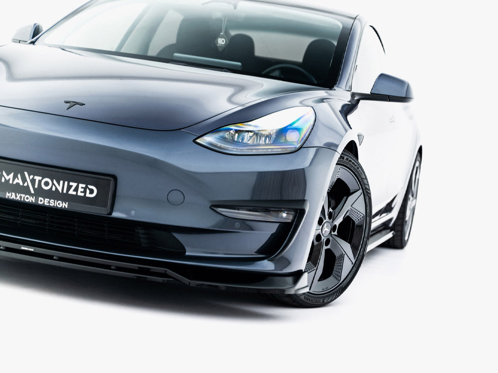 Front Splitter V.3 compatible with Tesla Model 3