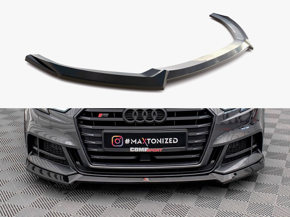 Front Splitter V.3 compatible with Audi S3 / A3 S Line Sportback 8V Facelift