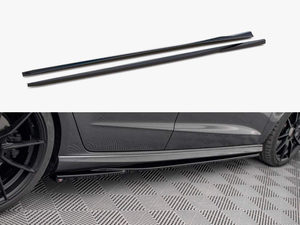 Side Skirt Diffusers V.2 compatible with Audi S3 / A3 S Line Sportback 8V / 8V Facelift