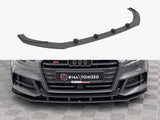 Street PRO Front Splitter compatible with Audi S3 / A3 S Line Sportback 8V Facelift
