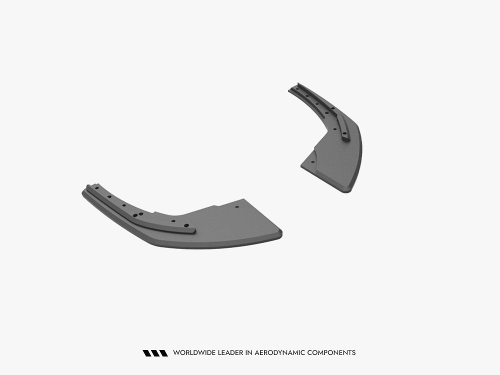 Street PRO Rear Side Splitters compatible with Audi S3 Sportback 8V Facelift