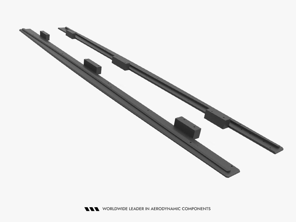 Street PRO Side Skirts Diffusers compatible with Audi S3 / A3 S Line Sportback 8V Facelift