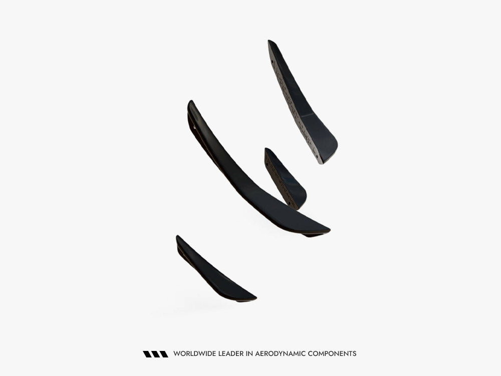 Front Bumper Wings (Canards) compatible with Volkswagen Polo GTI / R-Line Mk6 Facelift
