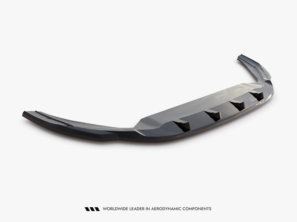 Front Splitter V.1 compatible with Volkswagen Polo GTI / R-Line Mk6 Facelift