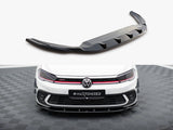 Front Splitter V.1 compatible with Volkswagen Polo GTI / R-Line Mk6 Facelift