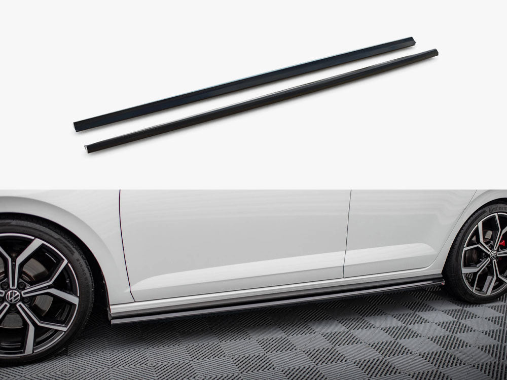 Side Skirt Diffusers compatible with Volkswagen Polo GTI / R-Line Mk6 Facelift