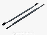Street PRO Side Skirt Diffusers + Flaps compatible with Audi RS 3 Sedan 8Y Facelift
