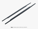 Street PRO Side Skirt Diffusers compatible with Audi RS 3 Sedan 8Y Facelift