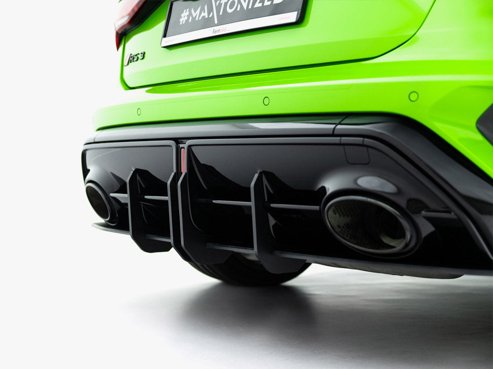 Street PRO Rear Diffuser + Flaps compatible with Audi RS 3 Sportback 8Y Facelift