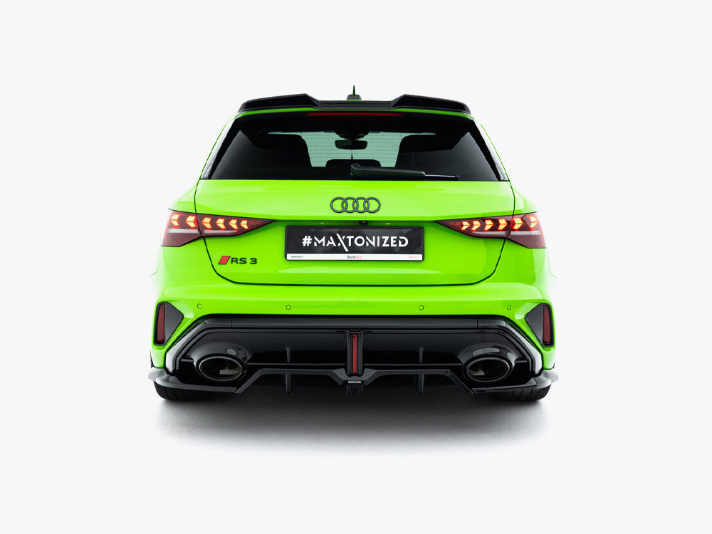 Rear Splitter (Vertical Bars) V.2 compatible with Audi RS 3 Sportback 8Y Facelift