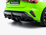 Rear Splitter (Vertical Bars) V.2 compatible with Audi RS 3 Sportback 8Y Facelift