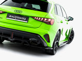 Rear Splitter (Vertical Bars) V.2 compatible with Audi RS 3 Sportback 8Y Facelift