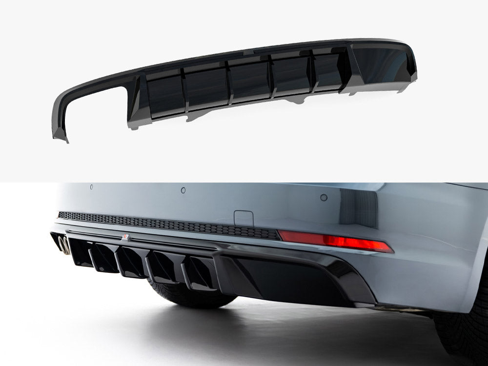 Rear Valance V.2 compatible with Audi A4 S Line Sedan / Avant B9