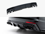 Rear Valance + Exhaust Ends Imitation compatible with Audi A6 S Line / S6 C8 / C8 Facelift
