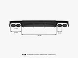 Rear Valance compatible with Audi A6 S Line / S6 C8 / C8 Facelift