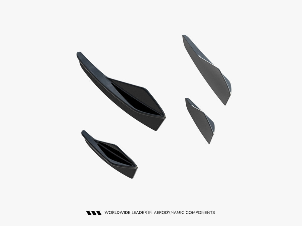 Front Bumper Wings (Canards) compatible with Audi A5 S Line / S5 Sedan / Avant B10