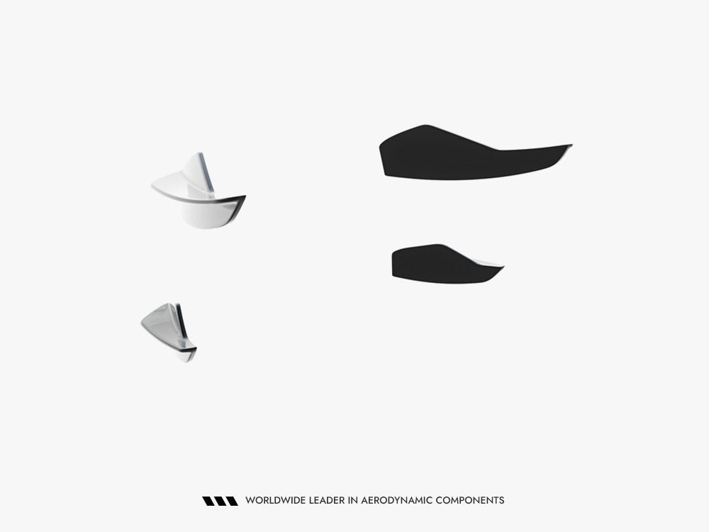 Front Bumper Wings (Canards) compatible with Audi A5 S Line / S5 Sedan / Avant B10
