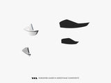 Front Bumper Wings (Canards) compatible with Audi A5 S Line / S5 Sedan / Avant B10