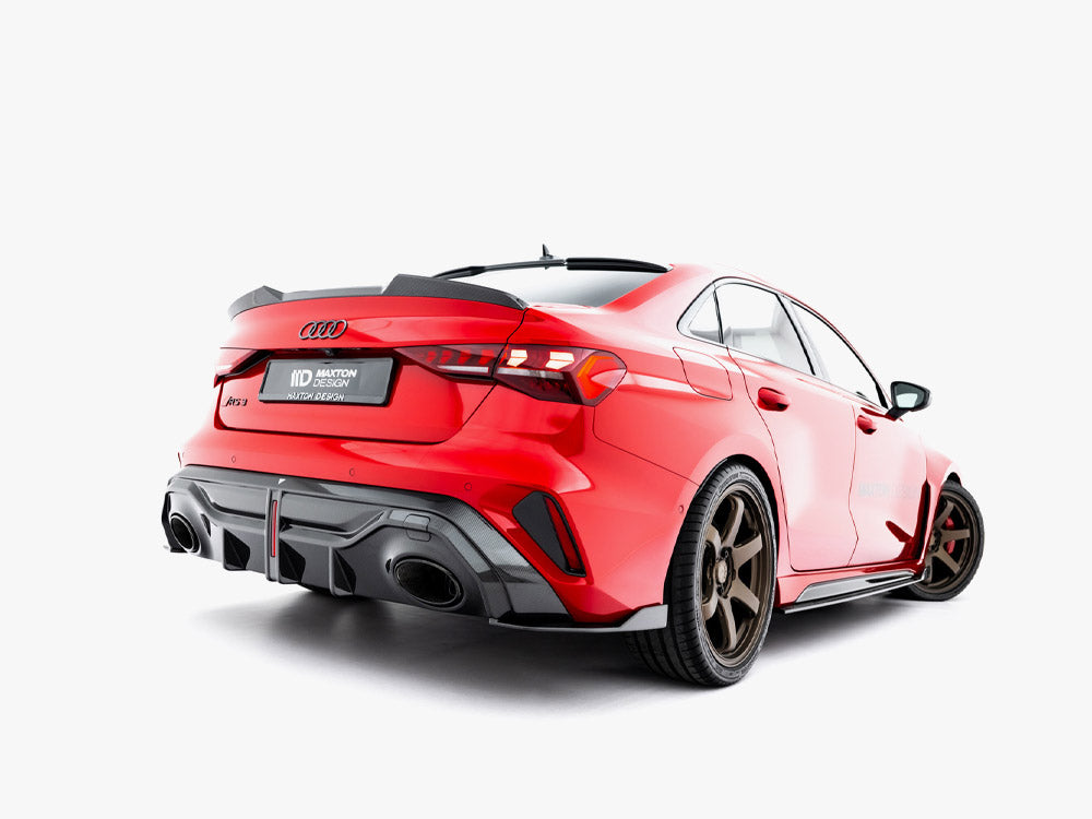 Prepreg Carbon Fiber Rear Side Splitters compatible with Audi RS 3 Sedan 8Y Facelift