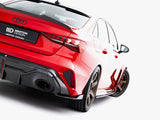Prepreg Carbon Fiber Rear Side Splitters compatible with Audi RS 3 Sedan 8Y Facelift