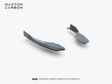 Prepreg Carbon Fiber Rear Side Splitters compatible with Audi RS 3 Sedan 8Y Facelift