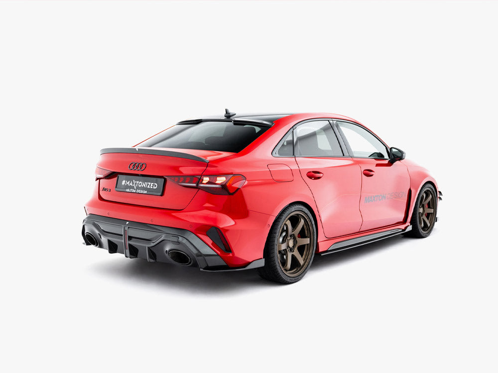 Prepreg Carbon Fiber Tailgate Spoiler V.2 compatible with Audi RS 3 / S3 / A3 S Line / A3 Sedan 8Y Facelift
