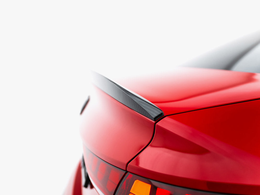 Prepreg Carbon Fiber Tailgate Spoiler V.2 compatible with Audi RS 3 / S3 / A3 S Line / A3 Sedan 8Y Facelift