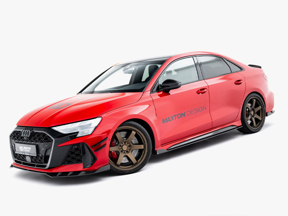 Prepreg Carbon Fiber Side Skirts V.1 compatible with Audi RS 3 Sedan 8Y Facelift