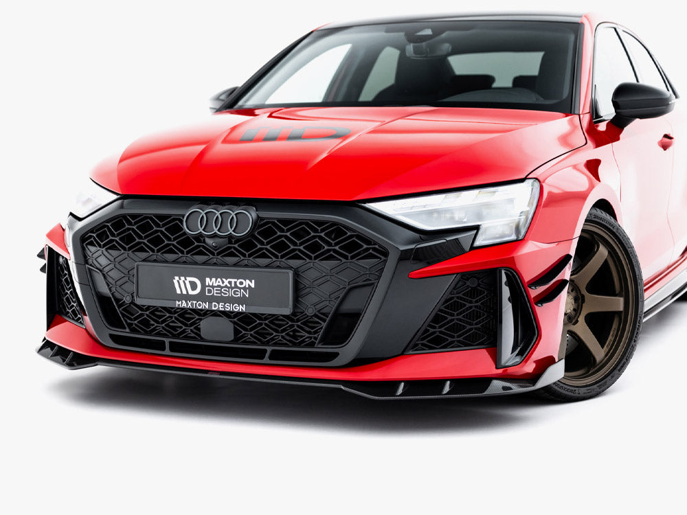 Prepreg Carbon Fiber Front Splitter compatible with Audi RS 3 Sedan / Sportback 8Y Facelift