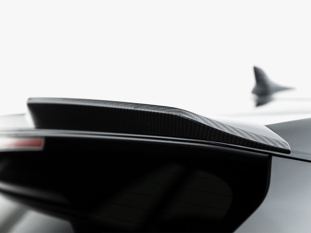 Carbon Fiber Tailgate Spoiler (Upper) compatible with Audi SQ8 / Q8 S Line Mk1 Facelift