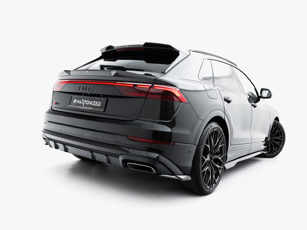Prepreg Carbon Fiber Rear Side Splitters compatible with Audi Q8 S Line Mk1 Facelift