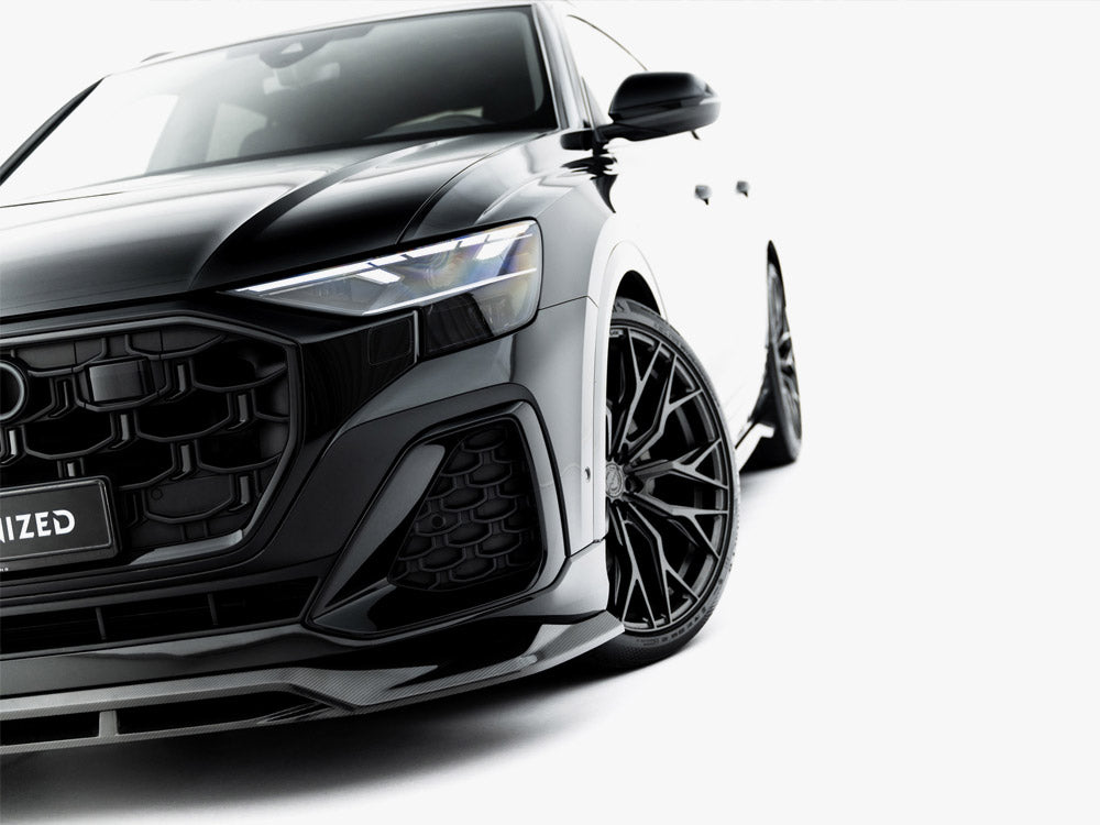 Prepreg Carbon Fiber Front Splitter compatible with Audi SQ8 / Q8 S Line Mk1 Facelift
