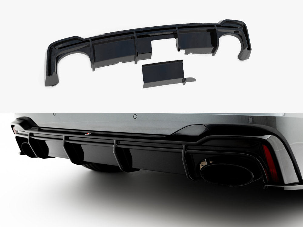 Rear Valance compatible with Audi RS 6 C8 / C8 Facelift (Version with towbar)
