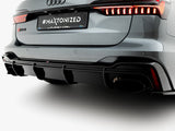 Rear Valance compatible with Audi RS 6 C8 / C8 Facelift (Version with towbar)