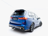 Prepreg Carbon Fiber Rear Diffuser compatible with BMW X7 M-Pack G07 / G07 Facelift (Version with towbar)