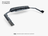 Prepreg Carbon Fiber Rear Diffuser compatible with BMW X7 M-Pack G07 / G07 Facelift (Version with towbar)