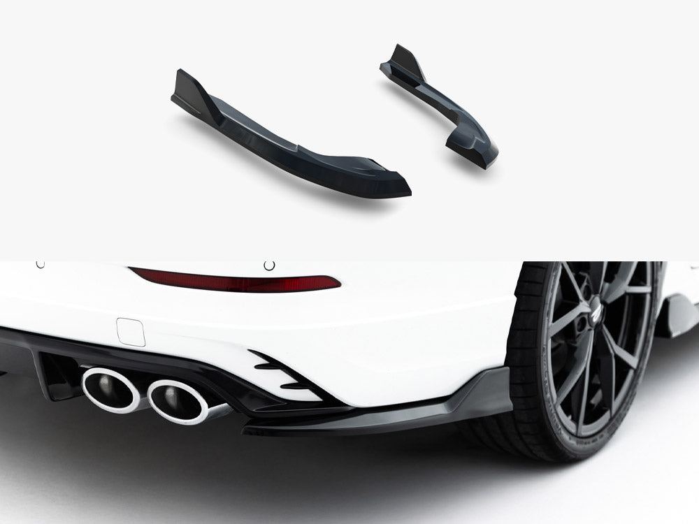 Rear Side Splitters V.2 compatible with Volkswagen Golf R Variant Mk8 / Mk8 Facelift