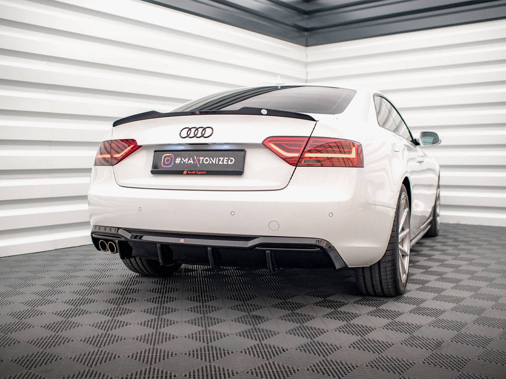 Rear Valance compatible with Audi A5 Sportback 8T Facelift (Version with dual exhausts on one Side)