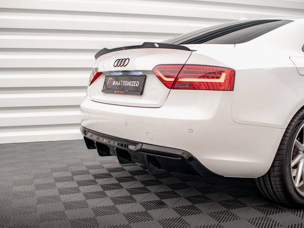 Rear Valance compatible with Audi A5 Sportback 8T Facelift (Version with dual exhausts on one Side)