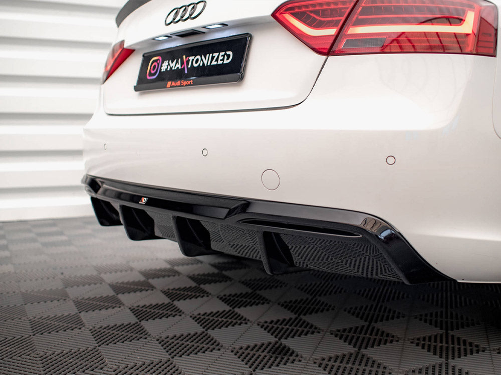Rear Valance compatible with Audi A5 Sportback 8T Facelift (Version with dual exhausts on one Side)