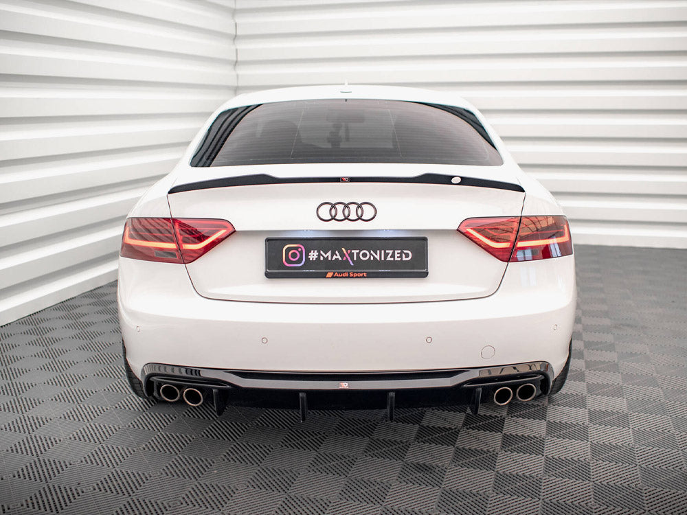Rear Valance compatible with Audi A5 Sportback 8T Facelift (Version with dual exhausts on both sides)
