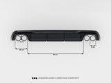 Rear Valance compatible with Audi A5 Sportback 8T Facelift (Version with dual exhausts on both sides)
