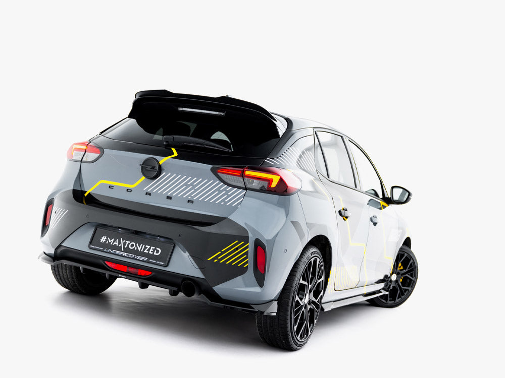 Rear Splitter (Vertical Bars) compatible with Opel Corsa F Facelift (Mk6 Facelift)
