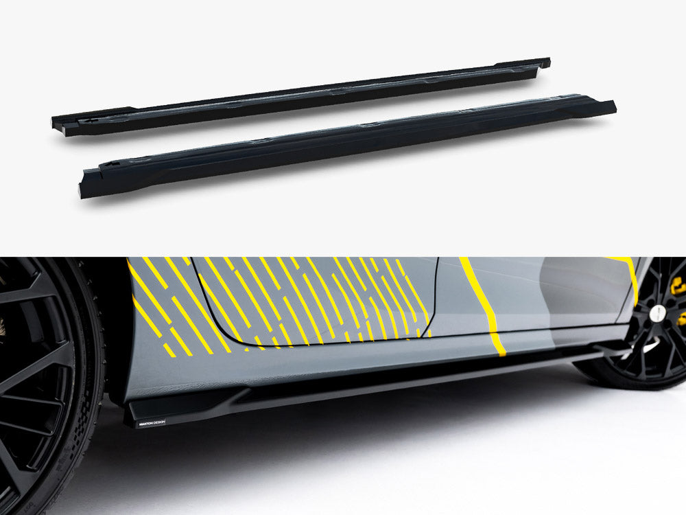 Side Skirt Diffusers compatible with Opel Corsa F Facelift (Mk6 Facelift)