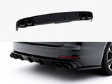 Rear Valance + Exhaust Ends Imitation compatible with Audi A6 Sedan / Avant C8 / C8 Facelift