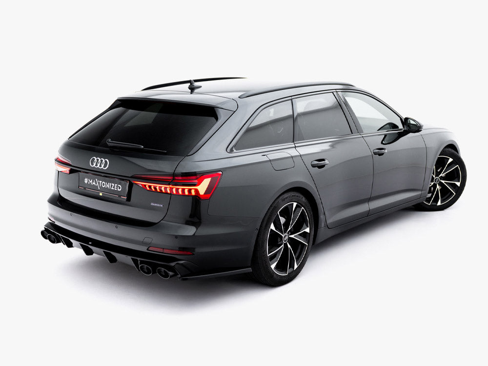 Rear Valance + Exhaust Ends Imitation compatible with Audi A6 Sedan / Avant C8 / C8 Facelift